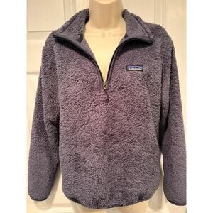 Patagonia Women’s Sherpa Fleece 1/4 Zip Pullover Gray Small